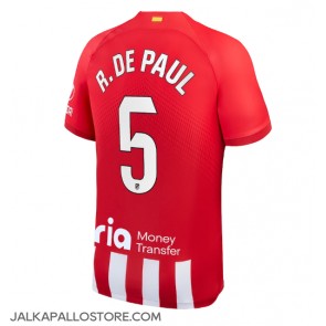 Atletico Madrid Rodrigo De Paul #5 Kotipaita 2023-24 Lyhythihainen